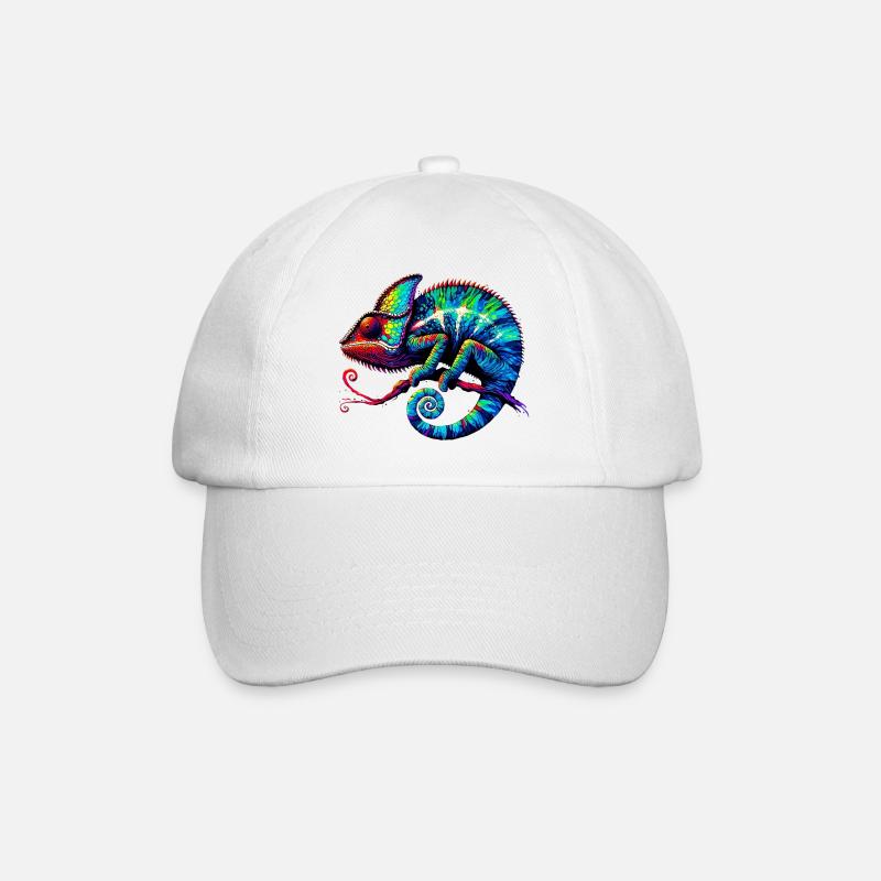 Chamäleon - Baseballkappe - Weiß/Weiß