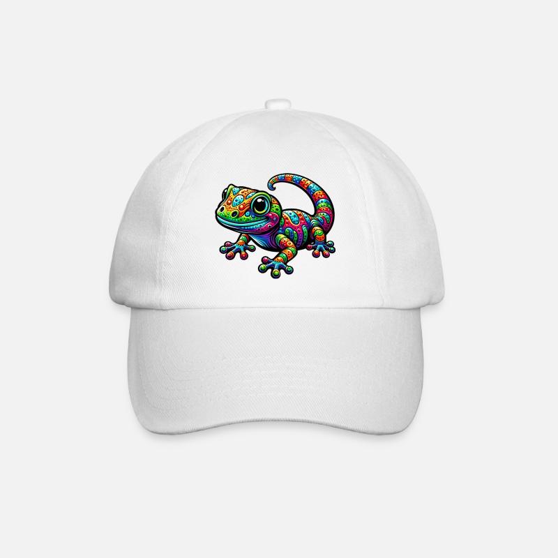 Gecko - Baseballkappe - Weiß/Weiß