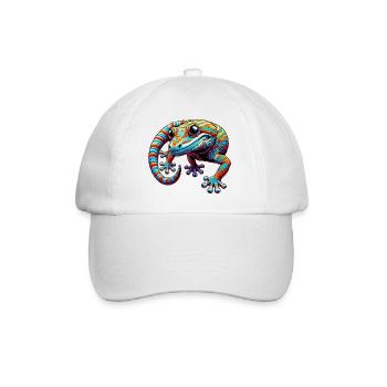 Gecko - Baseball Cap - white/white - Front