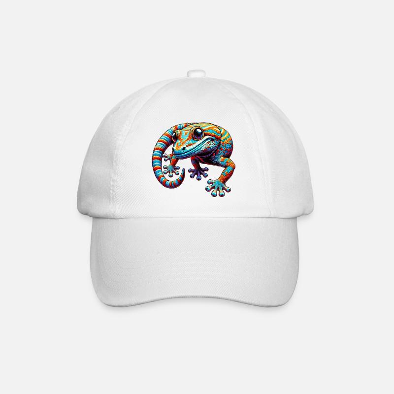 Gecko - Baseballkappe - Weiß/Weiß