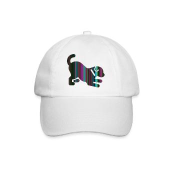 Welpe - Baseballkappe - Weiß/Weiß - Vorne