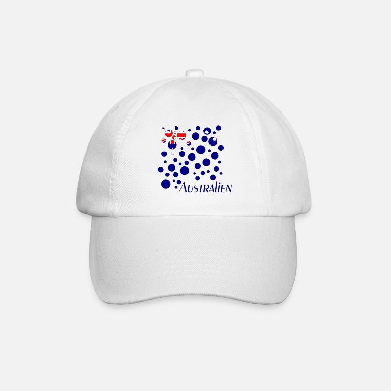Australien Australia - Baseballkappe - Weiß/Weiß