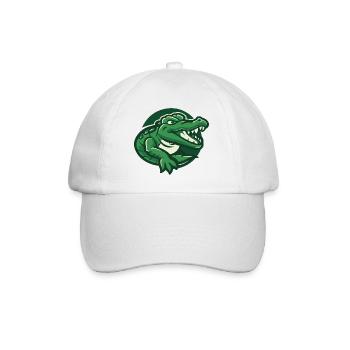 Hans das Krokodil - Baseballkappe - Weiß/Weiß - Vorne