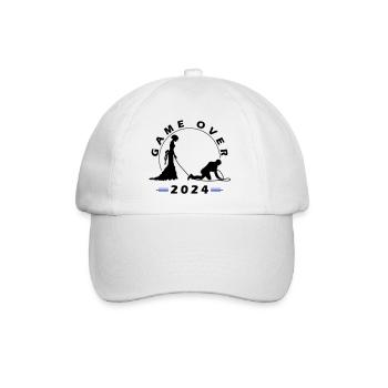 Game Over 2024 Hochzeit - Baseballkappe - Weiß/Weiß - Vorne