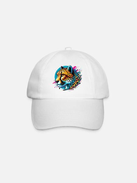 Gepard - Baseballkappe - Weiß/Weiß