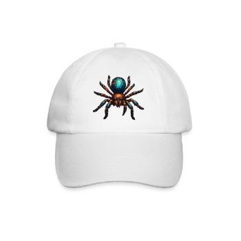 Araignée / Toile / Animal de compagnie / Reptile / Huit pattes - Casquette classique - blanc/blanc - Devant