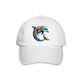 Dolphin - Baseball Cap - white/white - Front