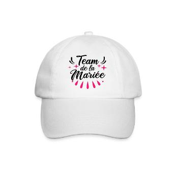 Team EVJF Futur Mariée Bride Demoiselles D'honneur - Casquette classique - blanc/blanc - Devant