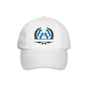 Flags Honduras laurel wreath banner - Baseball Cap - white/white - Front