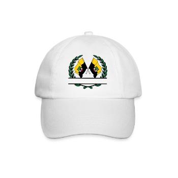 Drapeaux saxe-anhalt couronne de laurier bannière - Casquette classique - blanc/blanc - Devant