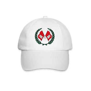 Drapeaux Couronne de laurier de Hambourg - Casquette classique - blanc/blanc - Devant