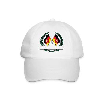Drapeaux Basse-Saxe couronne de laurier bannière - Casquette classique - blanc/blanc - Devant