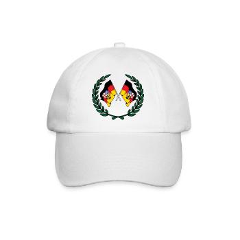 Drapeaux Couronne de laurier de la Sarre - Casquette classique - blanc/blanc - Devant