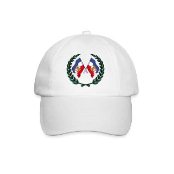 Drapeaux Couronne de laurier Schleswig Holstein - Casquette classique - blanc/blanc - Devant