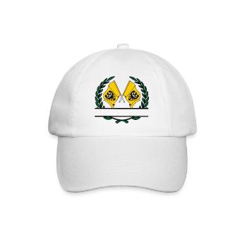 Flags Lower Silesia Poland laurel wreath banner - Baseball Cap - white/white - Front