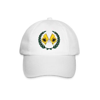 Flags Pomeranian laurel wreath - Baseball Cap - white/white - Front