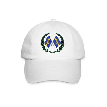 Flags Silesia laurel wreath - Baseball Cap - white/white - Front