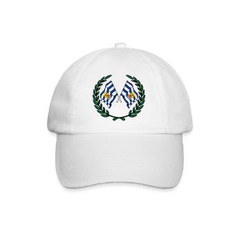 Flaggen Provinz Zeeland Lorbeerkranz - Baseballkappe - Weiß/Weiß - Vorne