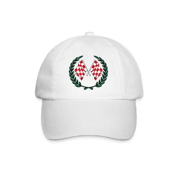 Couronne de laurier des drapeaux de la province du Brabant-Septentrional - Casquette classique - blanc/blanc - Devant