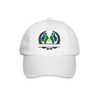 Flags province of Flevoland laurel wreath banner - Baseball Cap - white/white - Front