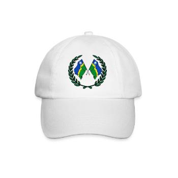 Flags province of Flevoland laurel wreath - Baseball Cap - white/white - Front