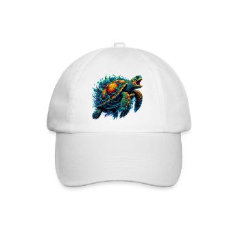 Turtle - Baseball Cap - white/white - Front