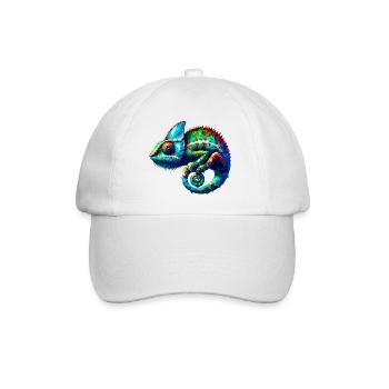 Caméléon polygonal - Casquette classique - blanc/blanc - Devant