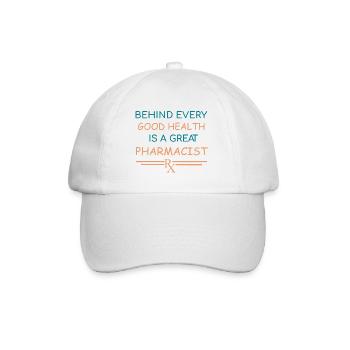 Pharmacist | Good Health - Baseball Cap - white/white - Front