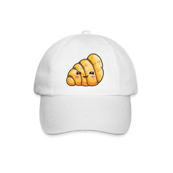 Croissant drôle dessin animé - Casquette classique - blanc/blanc - Devant