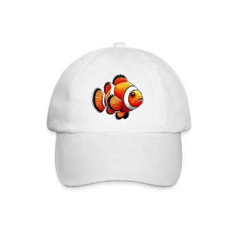 Clownfische - Baseballkappe - Weiß/Weiß - Vorne