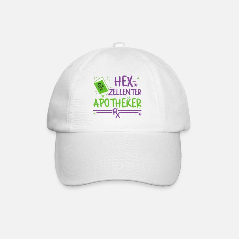 Apotheker Halloween - Baseballkappe - Weiß/Weiß