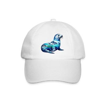 Seal - Baseball Cap - white/white - Front
