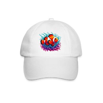 Clownfisch - Baseballkappe - Weiß/Weiß - Vorne
