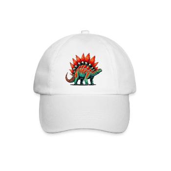 Dinosaurier - Baseballkappe - Weiß/Weiß - Vorne