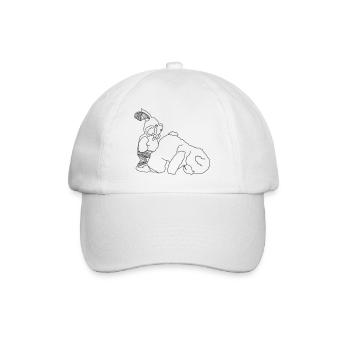 lapin ourson - Casquette classique - blanc/blanc - Devant