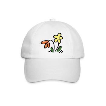 Fleur - Casquette classique - blanc/blanc - Devant