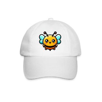 Bee - Baseball Cap - white/white - Front