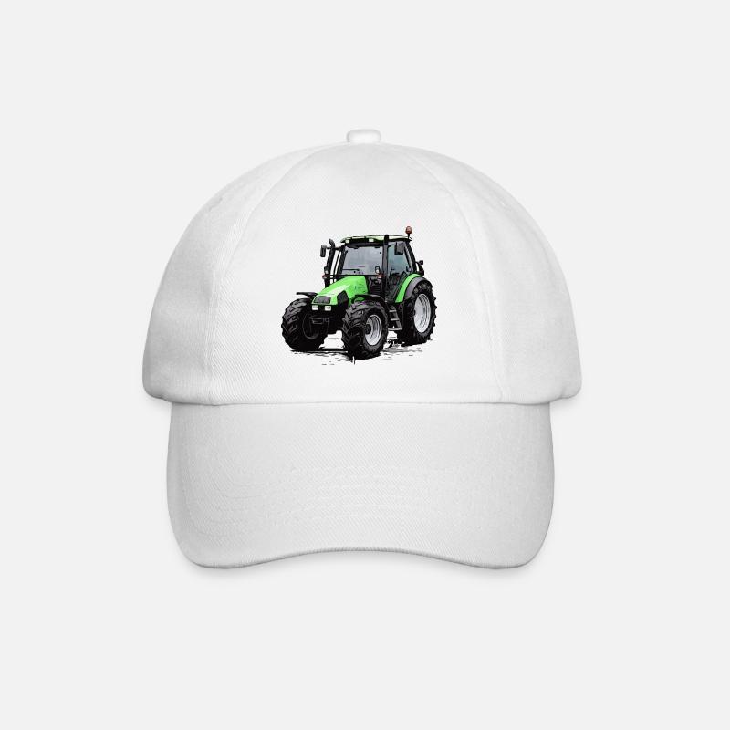 Agrotron 100 - Baseballkappe - Weiß/Weiß