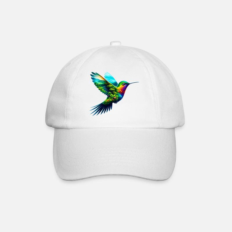 Kolibri - Baseballkappe - Weiß/Weiß