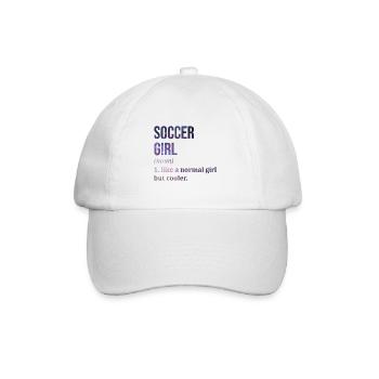 Fußball Fußball Fußball Fußball - Baseballkappe - Weiß/Weiß - Vorne