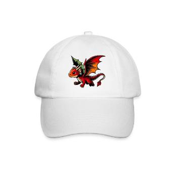 Dragon - Baseball Cap - white/white - Front