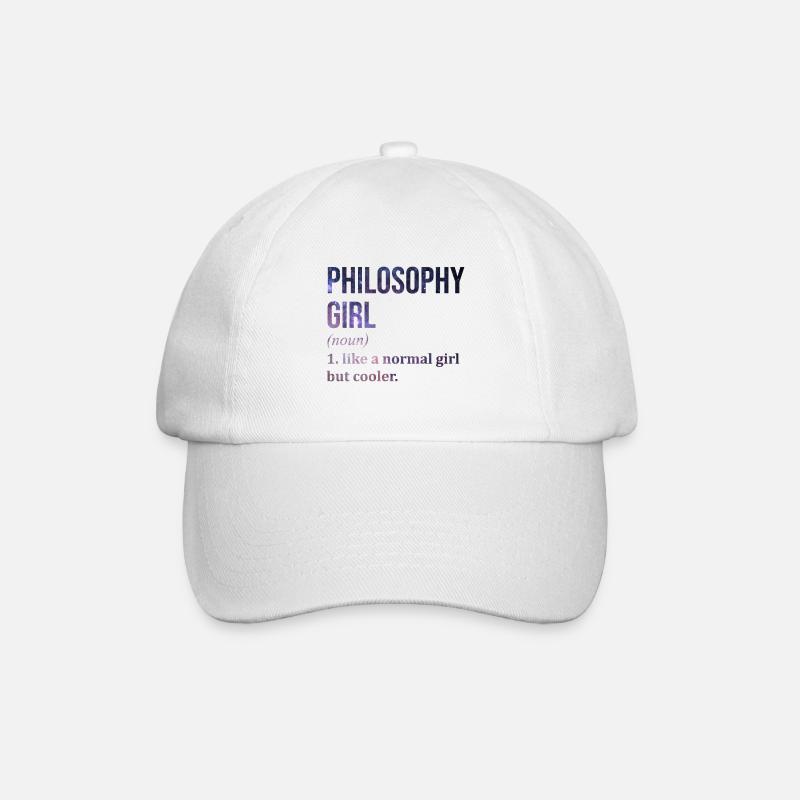 philosophie - Casquette classique - blanc/blanc