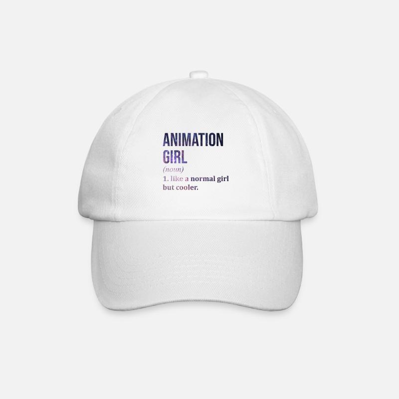 Animation - Baseball Cap - white/white