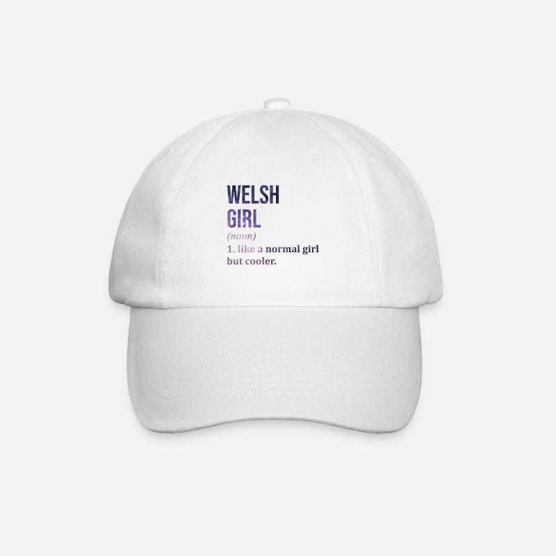 Wales - Baseballkappe - Weiß/Weiß