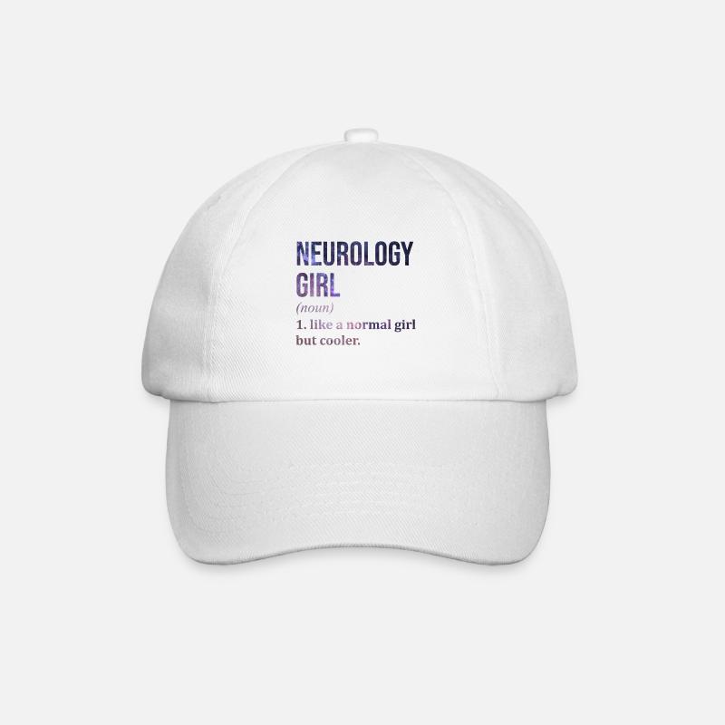 Neurologie - Baseballkappe - Weiß/Weiß
