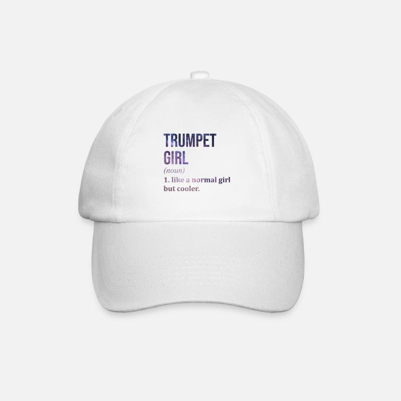 Trompete - Baseballkappe - Weiß/Weiß