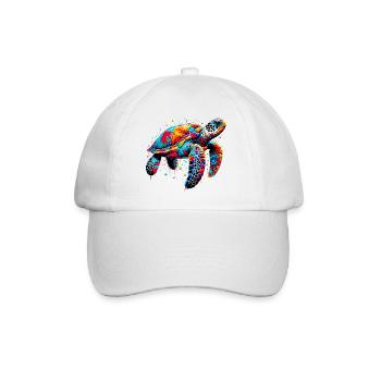 Turtle - Baseball Cap - white/white - Front