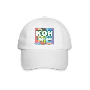 Regenbogen K8h Phangan - Baseballkappe - Weiß/Weiß - Vorne