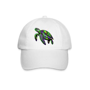 Schildkröte - Baseballkappe - Weiß/Weiß - Vorne