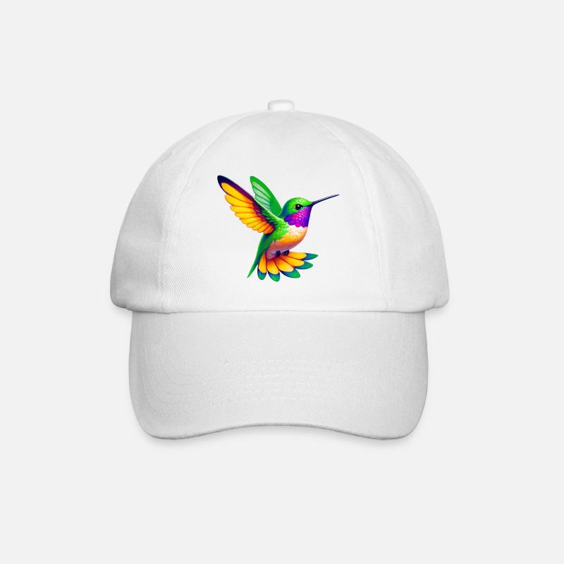 Kolibri - Baseballkappe - Weiß/Weiß